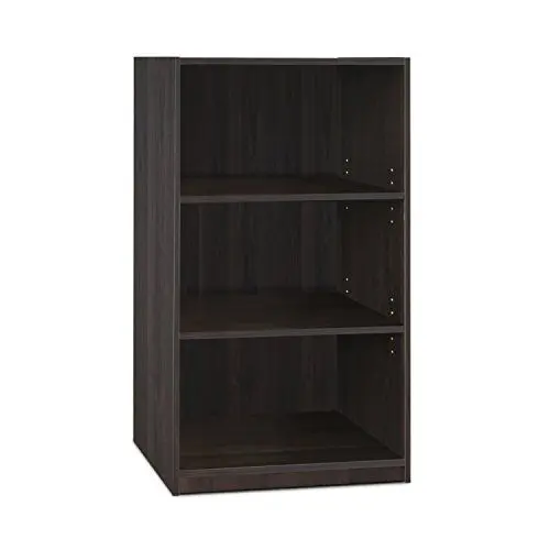 Produktbild: Furinno JAYA Simple Home Bücherregal mit 3 Ebenen und verstellbarem Regal, Espresso