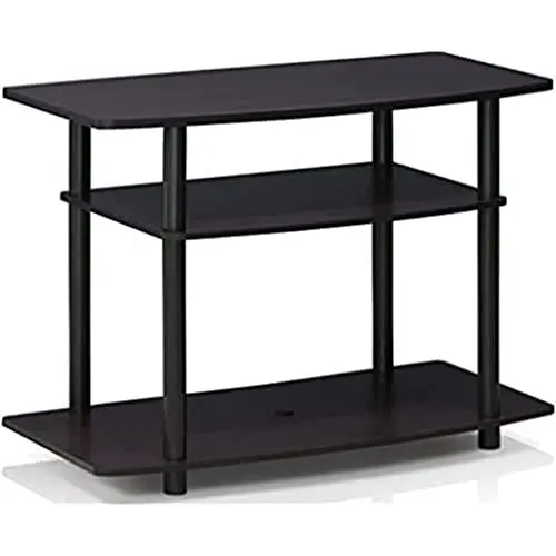 Produktbild: Furinno TV-Schrank mit 3 Ebenen, Holz, Dunkle Walnuss, 40.13 x 40.13 x 59.18 cm