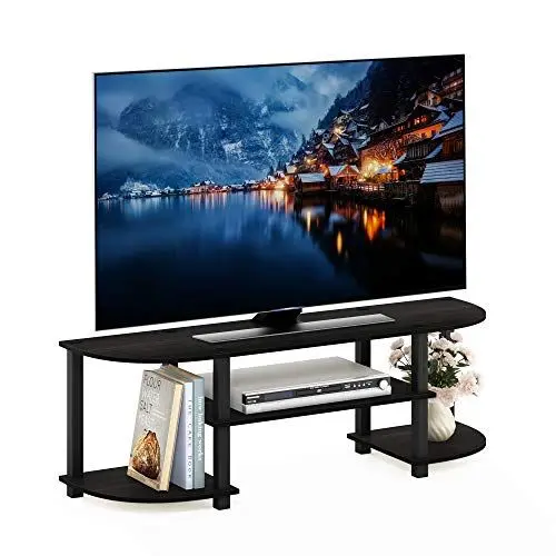 Produktbild: Furinno Turn-S-Tube Breit TV-Unterhaltungszentrum, Espresso/Schwarz