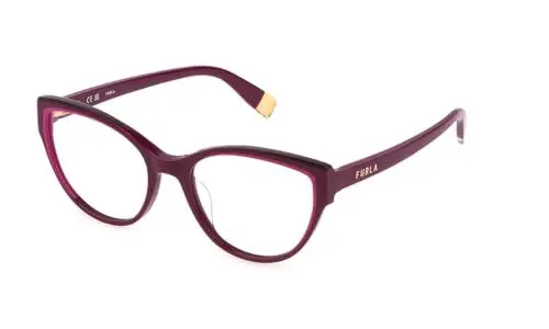 Produktbild: Furla Unisex Eyeglass Frame Vfu719 Shiny Cyclamen 54/18/135 Women Sunglasses, 09MA Ciclamino Lucido, 54