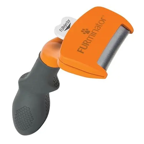 Produktbild: FURminator deShedding-Tool Hund Größe M Kurzhaar - Hundebürste für mittelgroße Hunde zur Entfernung der Unterwolle - Verbessertes Design