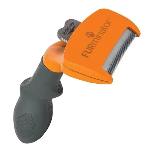 Produktbild: FURminator deShedding-Tool Hund Größe M Langhaar - Hundebürste für mittelgroße Hunde zur Entfernung der Unterwolle - Verbessertes Design