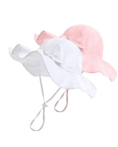 Produktbild: FURTALK Baby Mädchen Baumwolle Bucket Sommerhut UPF 50+ Sonnenhut Kleinkind Kinder Eimer Hut