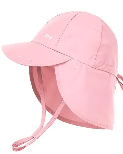 Produktbild: FURTALK Baby Sonnenhut mit Nackenklappe Kleinkind Kinder UPF 50+ Einstellbare Jungen Mädchen UV-Schutz Sommer Mütze Strand Schwimmen Hut