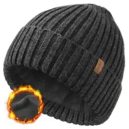 Produktbild: FURTALK Unisex Winter Beanie Grobstrick Mütze mit weiches Fleecefutter Warm Wintermütze für Herren und Damen