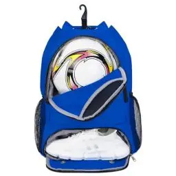 Produktbild: Fußball Tasche, Basketball Kordelzug Rucksack Verstellbar Sportrucksack mit Ballfach & Schuhfach und Nasstasche Tunnelzug Daypack für Herren Damen