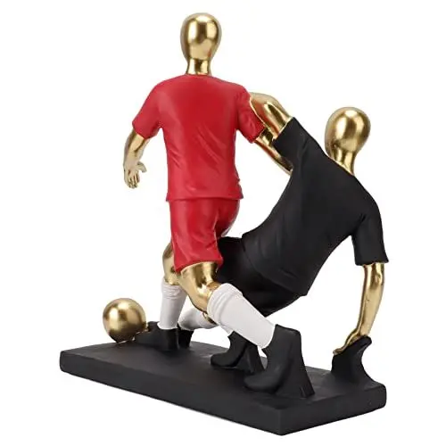 Produktbild: Fußballspieler-Ornament, Retro-Gold-Dekoration, Charaktermodell, Retro-Gold-Fußballspieler-Ornament, Tischdekoration für Eingangsfoyer, Wohnzimmer, Weinkühler