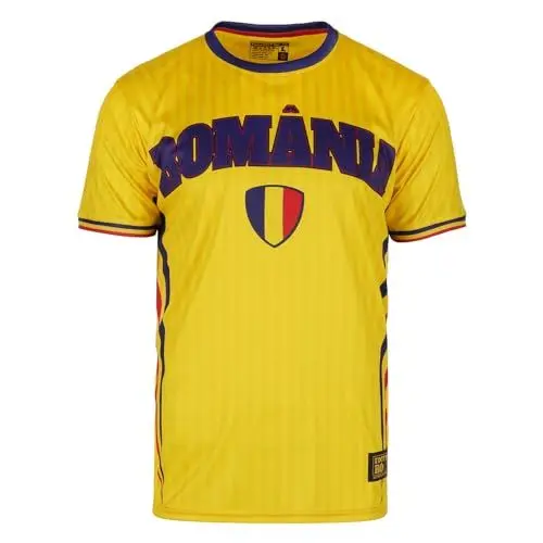 Produktbild: Fußballtrikots, Fußball Trikot Rumänien, Nationalmannschaften, Fan-Trikot, Rumänien Trikot - Fußball T-Shirt (M)