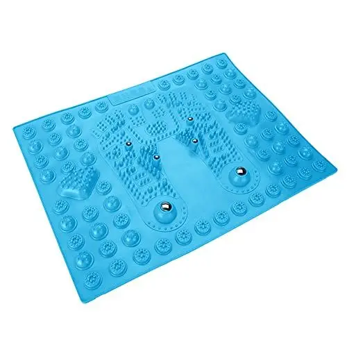 Produktbild: Fußmassage-pad, Akupressur Shiatsu Fussreflexzonenmassage Fußmassage Mit Magnet Zum Entspannen Von Druck Und Fußbeinschmerzen Kann in Ihrem Büro, Küche, Bad, Wohnzimmer Usw. Verwendet(Blau)