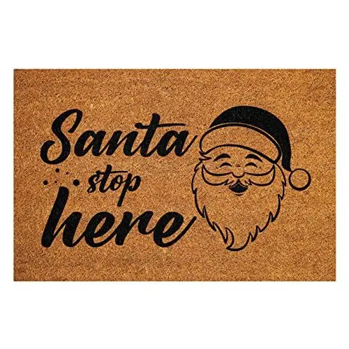 Produktbild: Fußmatte Weihnachten Weihnachten Fußmatten Weihnachten Area Rug Waschbar Eingangsteppich Winter Weihnachtsdeko für Anfänger & Erwachsene, Weihnachtsbaum weiß