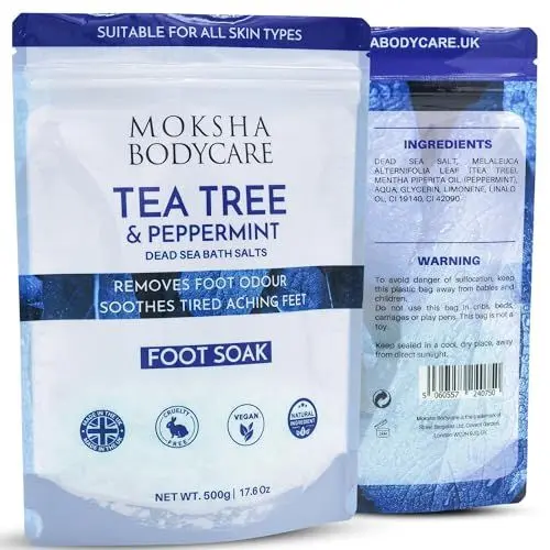 Produktbild: Fußtränken mit Teebaumöl und Salz aus dem Toten Meer
