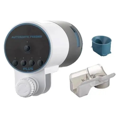 Produktbild: Futterautomat Aquarium, Fisch Futterautomaten für Aquarium, Automatisierte Futterspender für Fische, Futterspender mit Timer, automatischer Futterspender für Terrarien (Classic 4 Modi)