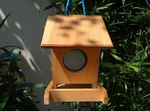 Produktbild: Futterhaus BTV-VOFU1K-hbraun001 Premium Vogelhaus Futterstation Hellbraun braun XXXL Nistkasten als Ergänzung zum Meisen Nistkasten Meisenkasten oder zum Insektenhotel, Futterstelle für Vögel, Vogel