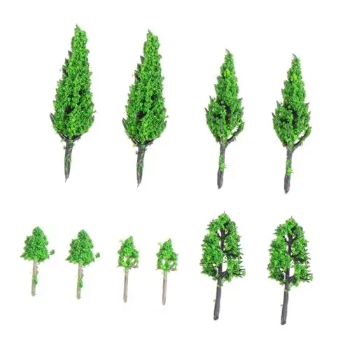 Produktbild: FUTUREORYY 50 Stück Miniatur Landschaftsbaum Modelle für DIY Projekte Realistische Künstliche Bäume für Architektur Modelleisenbahn und Landschaftsdekorationen