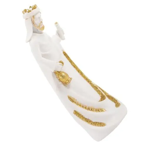 Produktbild: FUTUREORYY Jesus Figurine Harz Statue Dekoration für Regal Religiöse Jesus Skulptur für Zuhause Büro und Kirche Handgefertigtes Christliches Ornament mit Lebensechter Darstellung