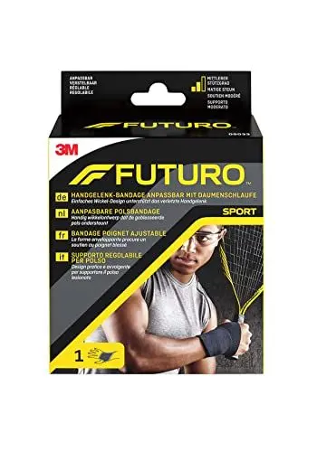 Produktbild: FUTURO Handgelenk-Bandage anpassbar mit Daumenschlaufe 09033, Verstellbar SPORT (11.4 - 24.1 cm)