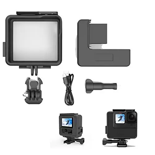 Produktbild: Fututech Schutzrahmen und 4800 mAh Powerbank für GoPro 11 10 9 Externer Akku mit Indikator Etui Halterung Cold Shoe für Actionkamera Zubehör