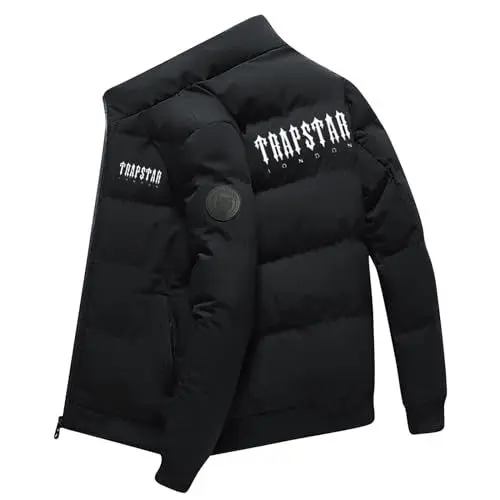 Produktbild: Wasserdichte Winterjacke Stretch Abnehmbarer Verwendbarer Trapstar Winterjacke Herren Softshelljacke Für Herren Arbeitsjacke Herren Übergangsjacke Herren Outdoorjacke Herren Wasserdicht Atmungsaktiv