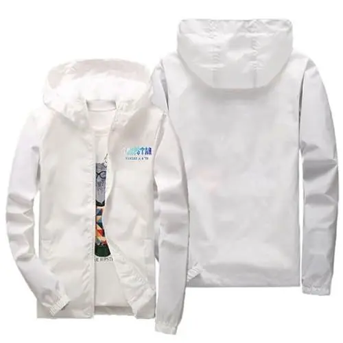 Produktbild: FUXINGHUAYA Lederjacke Mit Kapuze Damen Regenjacke Damen Wasserdicht Kapuze Winterjacke Damen Trenchcoat Langer Mantel Winddichter Jacke Übergangsjacke Mit Outdoor Leichte Weiß XL