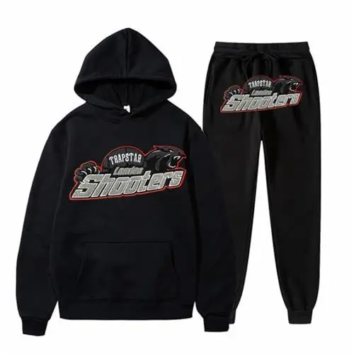 Produktbild: FUXINGHUAYA Trapstar Jacke Trapstar Jogginganzug Herren Hoodie Tracksuit Trainingsanzug Kinder Activewear Für Herren Sportanzug Herren Anzug Elegant 2 Teilig
