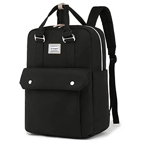 Produktbild: FUXINGYAO Rucksack Handgepäck,Rucksack Damen mit Laptop Fach 15,6 Zoll, College-Schulrucksack Anti Diebstahl Schwarz,23L