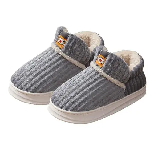 Produktbild: Fuzzy Slippers Men Grey Fuzzy Slippers Women Hausschuhe für Erwachsene, und Winter, für den Innen- und Außenbereich, modisch, einfarbig, bequem und warm, Fuzzy Slippers Men Grey Fuzzy (GY1, 40)