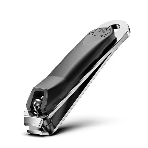 Produktbild: FVION Baby Nagelknipser, Kinder Nagelknipser Edelstahl mit Nagelfeilen für Neugeborene, Kleinkinder, Säuglinge, Kinder nagelzwicker füße Babypflege Baby Nail Clippers (Schwarz)