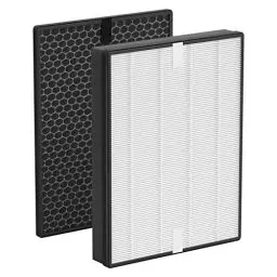Produktbild: FY2420/30 Ersatzfilter kompatibel mit Philips Luftreiniger AC2882, AC2885, AC2887, A2889, AC2892, AC3829, Serie 2000 und 3000, inklusive 1 HEPA-Filter und 1 Aktivkohlefilter