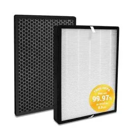 Produktbild: FY2422/30 FY2420/30 Ersatzfilter Kompatibel mit Philips Luftreiniger AC2889, AC2887, AC2882 Serie 2000, AC3829 Serie 3000, Mit 1 HEPA Filter und 1 Aktivkohlefilter