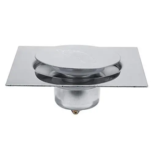 Produktbild: Fybida Duschablauf Bodenablauf, Edelstahl Pedal Bounce Typ Bodenablauf Duschablauf für Badezimmer Waschraum Garage 3,5 Zoll, 4 Zoll, 5 Zoll(4 inch-Bright)