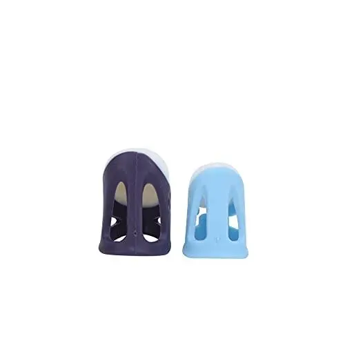 Produktbild: Fydun 2 Stück Näh-Fingerhut, Weich, Wiederverwendbar, Langlebig, Silikon-Fingerling Zum Nähen von Retro-Handarbeitszubehör