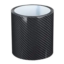 Produktbild: Fydun Auto Einstiegsleisten Aufkleber Autotür Kantenfolie Türkante Anti Kratzer Aufkleber Stoßstange Schutzband Carbonfaser Streifenaufkleber Autotürschutz Schwarz(10CM*3M)