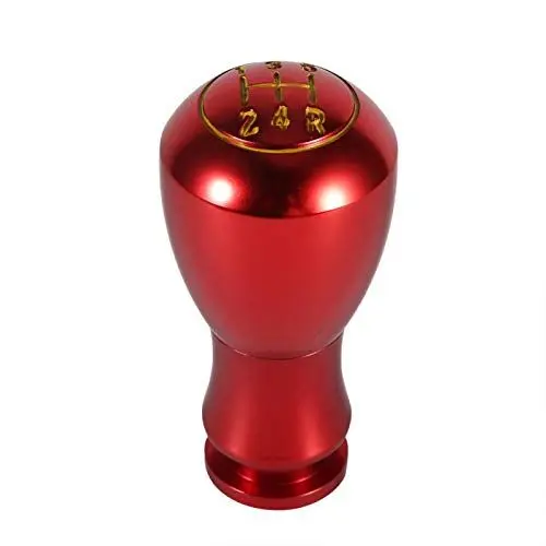 Produktbild: Fydun Gear Knob Universeller Schaltknäufe 5 Gang Auto Schaltknauf Schalthebel für die Fahrzeug Innenausstattung 8mm / 10mm / 12mm(Rot)