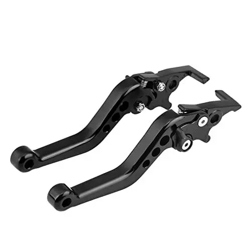 Produktbild: Fydun Motorrad Bremshebel 1 Paar Kupplungshebel CNC Aluminium Doppel Scheibenbremse Hebel Kupplungsbremshebel für Motorrad Roller Modifikation (Schwarz)