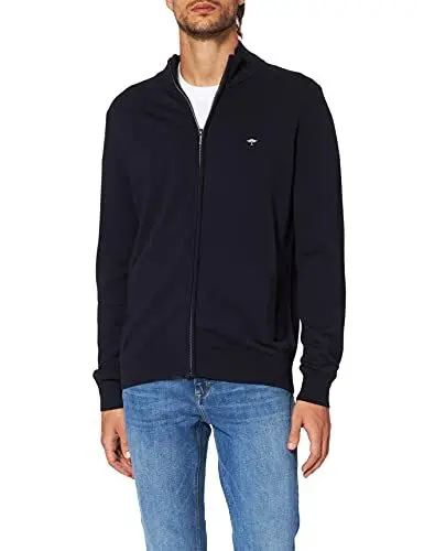 Produktbild: FYNCH-HATTON Strickjacke aus Baumwolle mit Stehkragen Navy/L