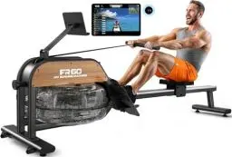 Produktbild: FYSIQ Rudergerät für zuhause Wasser Rudermaschine: 28L Wassertank Rudergeräte mit Bluetooth Monitor & Verstellbarer Tablet-Halter