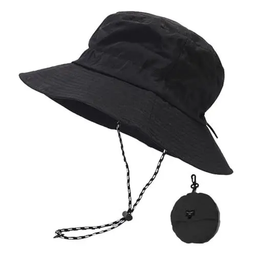 Produktbild: FYting Sonnenhut Damen,Sommerhut Damen,Fischerhüte Faltbar,Regenfest | Sonnenschutz | Schnelltrocknend | Atmungsaktiver, Für Strand,Schwimmbad,Park,Camping,Picknick,Wandern,Reisen (Schwarz)