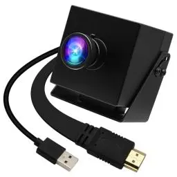 Produktbild: G 4K HDMI USB Kamera Dual Output Webcam für Computer Monitor TV Weitwinkel PC Kamera Verzerrungsfreie Streaming Lightburn Kamera H.264 USB Sicherheitskamera (120grad geringer Verzerrung objektiv)