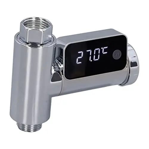 Produktbild: G1 2 Wasserhahn-Thermometer, Duschwasser, Duschwasser-Thermometer, LED-Anzeige, Temperaturüberwachung für Kinder, Erwachsene, Badezimmer zu Hause