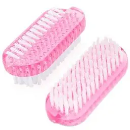 Produktbild: G2PLUS Doppelseitige Nagelbürste Handbürste Schonende und effektive Badebürste 2 Stück Nail Brush,2 Rosa Finger Bürste