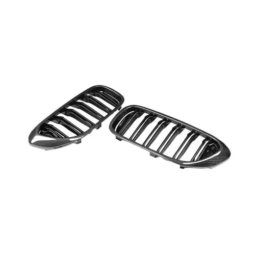 Produktbild: G30 G38 Frontgrill, kompatibel for BMW New 5 Series, Kohlefaser-Frontstoßstange, Lippe, Frontgrill, glänzend schwarz, Auto-Styling 2017 2018 2019
