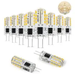 Produktbild: G4 LED Lampen AC 230V Nicht Dimmbar,150LM Naturweiß 4000K Glühbirnen,Energie Sparen LED Leuchtmittel Kein Flackern,1.4W Ersetzt 15W Halogenlampen,360°Abstrahlwinkel für Dunstabzugshauben,10er pack