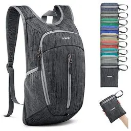 Produktbild: G4Free 10L Faltbarer Leichter Wanderrucksack Kleiner Rucksack Damen Herren Daypack für Outdoor Wandern Camping Reisen Klettern