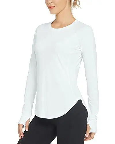 Produktbild: G4Free Sport Shirts für Damen Langarm Activewear Shirt UPF 50+ UV Schutz Sonnenschutz Langarmshirts Schlanke Passform mit Daumenloch Rashguards Sportshirt Yoga Ausbildung Gym Laufshirt
