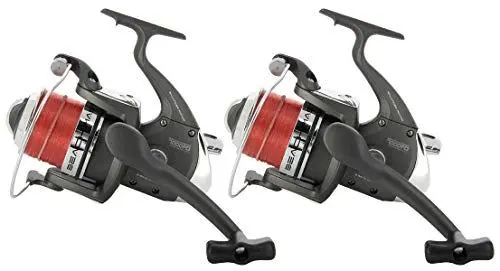 Produktbild: G8DS® 2X BM7000 Angelrolle mit 20lb Schnur inklusive Ersatzspule Reel Angelausrüstung Angelzubehör Karpfenangeln Outdoor Camping