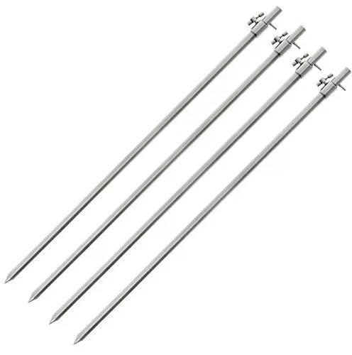 Produktbild: g8ds 4X Edelstahl Angelsport Bankstick Xtra Large 75-125cm Rutenhalter Rutenauflage Rodpod