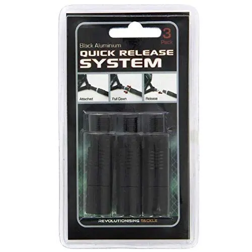 Produktbild: G8DS® Alu Quick Release Adapter schwarz 3er Rutenauflage Rod Rest Bissanzeiger Bite Alarm Kescher