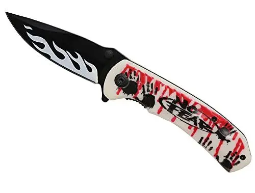 Produktbild: G8DS® Klappmesser Scharfes Outdoor Messer Jagdmesser & Survival Knife Einhandmesser Taschenmesser mit Edelstahlklinge (No Fear)