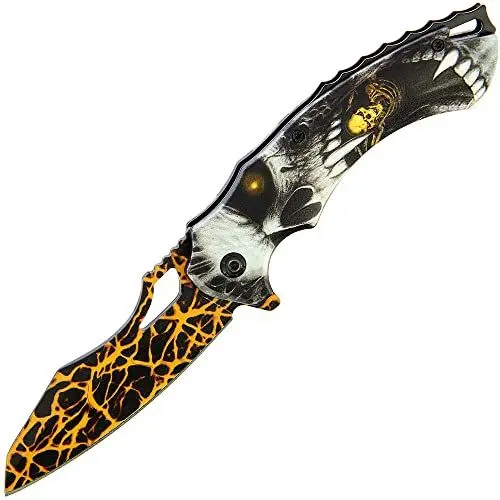 Produktbild: G8DS® Klappmesser Scharfes Outdoor Survival Taschenmesser | Kleines Einhand-Messer，Messer mit Rainbow Edelstahlklinge, für Arbeit Wandern Camping