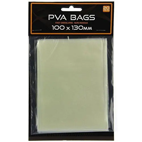 Produktbild: G8DS® PVA Bags 100 x 130 mm 20 Stück wasserlösliche Tüten Köderzubehör Angeln Angelzubehör